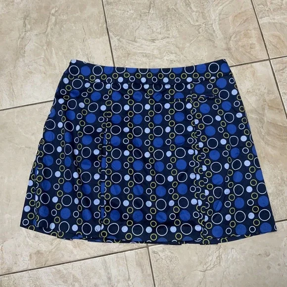Liz Golf Pleated Skort Womens Size 16 Lined Side Zip Stretch Athletic Blue - Picture 6 of 12